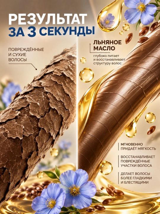 Shikastlangan sochlar uchun Bielita "Tabiat kuchi" issiqlik spreyi, 100 ml
