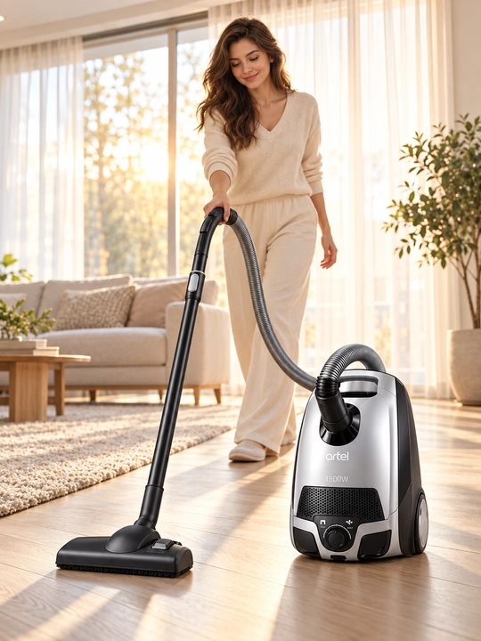 Мощный пылесос Artel B11 1800 Вт, HEPA фильтр, мешок 3 л, Turbo Brush, 3 года гарантии