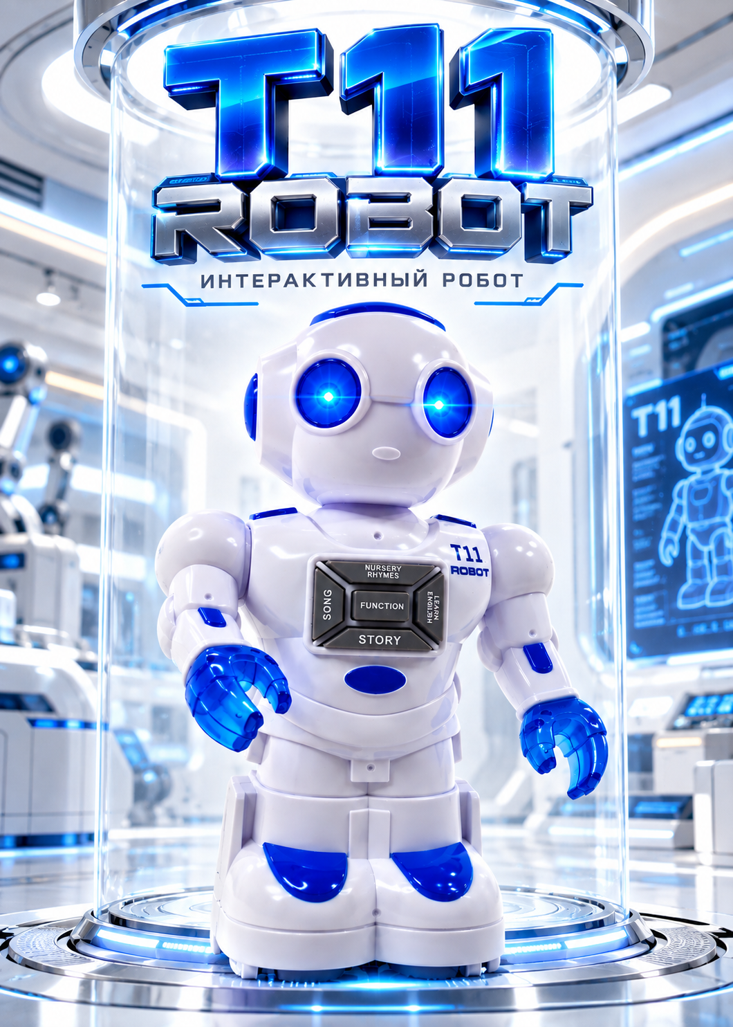Интерактивный робот-игрушка, детская игрушка, робот на радиоуправлении, робот с пультом - 
