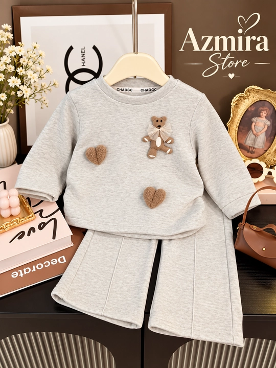 Детский комплект для девочек с мишкой — Azmira Store 