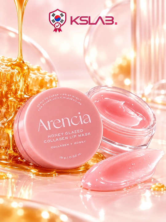 Увлажняющая маска для губ Arencia Honey Glazed Collagen Lip Mask, 15 г - 
