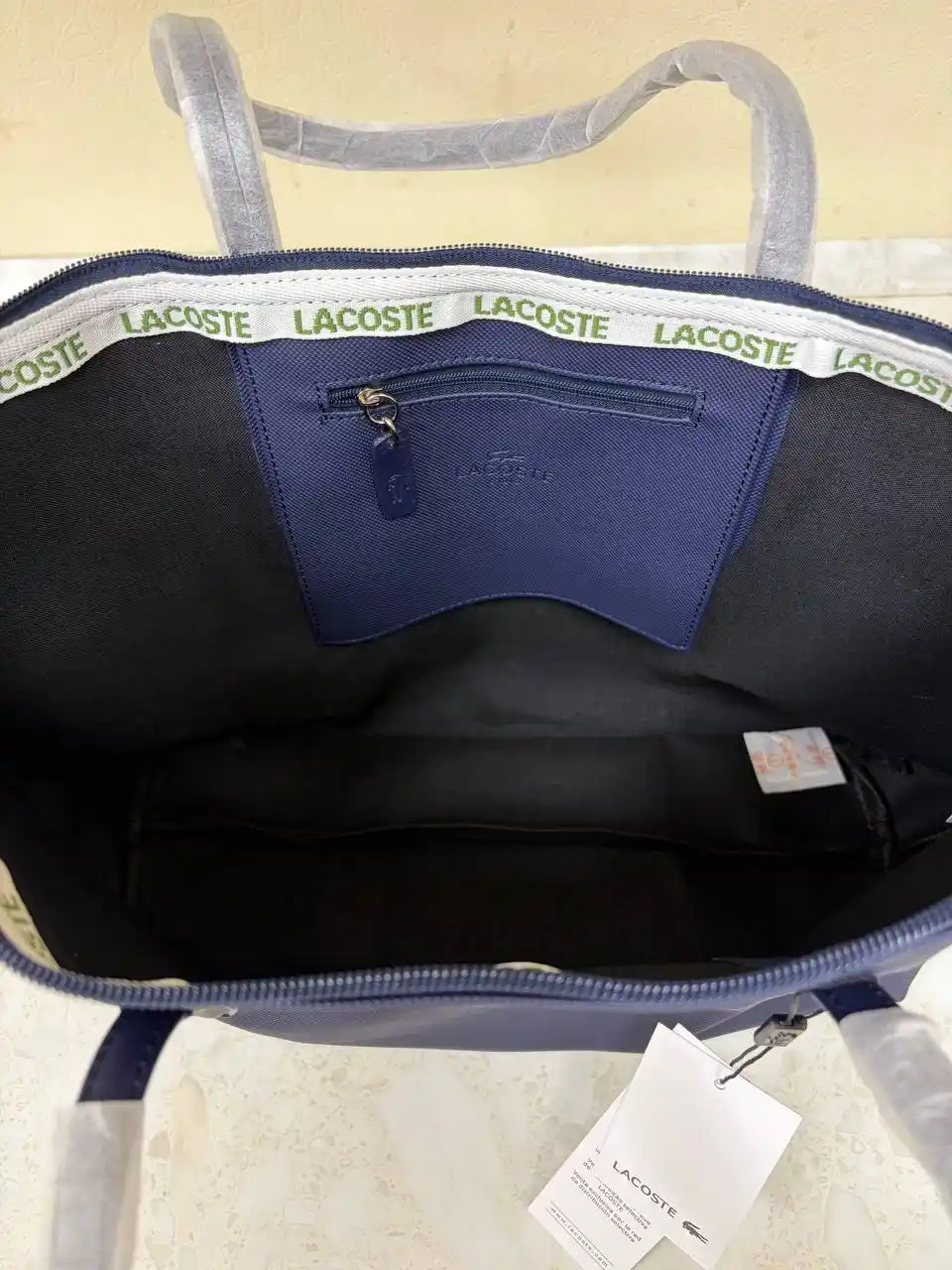 Sumka ayollar uchun katta hajmdagi Lacoste uslubida shopper tout sumkasi