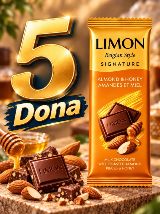 Shirin plitka LIMON Signature Belgian Style 50 g, 1, 5 va 20 donalik to'plam, Ne'mat - 