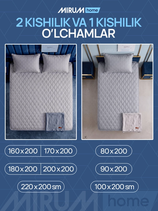 Namatrasnik suv o'tkazmaydigan, matras uchun qoplama, matras chexol