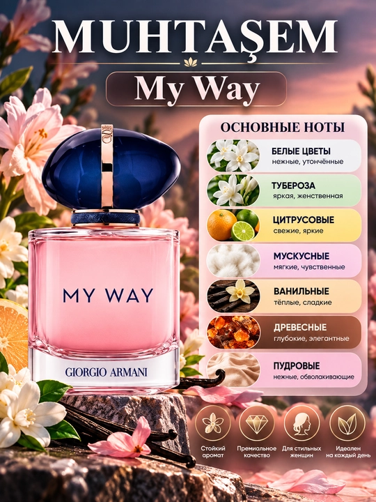 My Way yog‘li atirlari - ayollar ifori, 10/20/30/50/100 ml - 