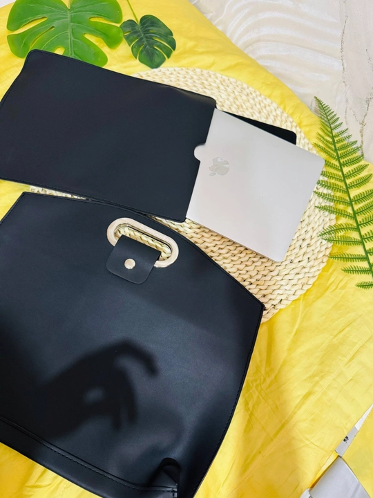 Noutbuk, macbook, planshet uchun 2 tasi 1 tada g'ilof va sumka. Teri materialli - 