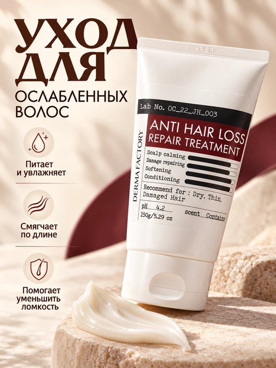 Восстанавливающий бальзам от выпадения волос Derma Factory Anti Hair Loss Repair Treatment