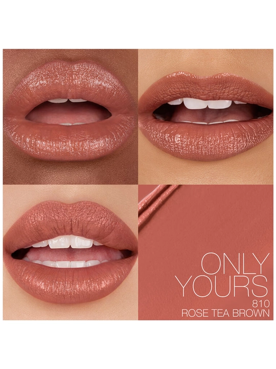 NARS Explicit Lipstick Only Yours 810 cheklangan atlas finishli qo‘ng‘ir lab bo‘yog‘i, 3,8 g