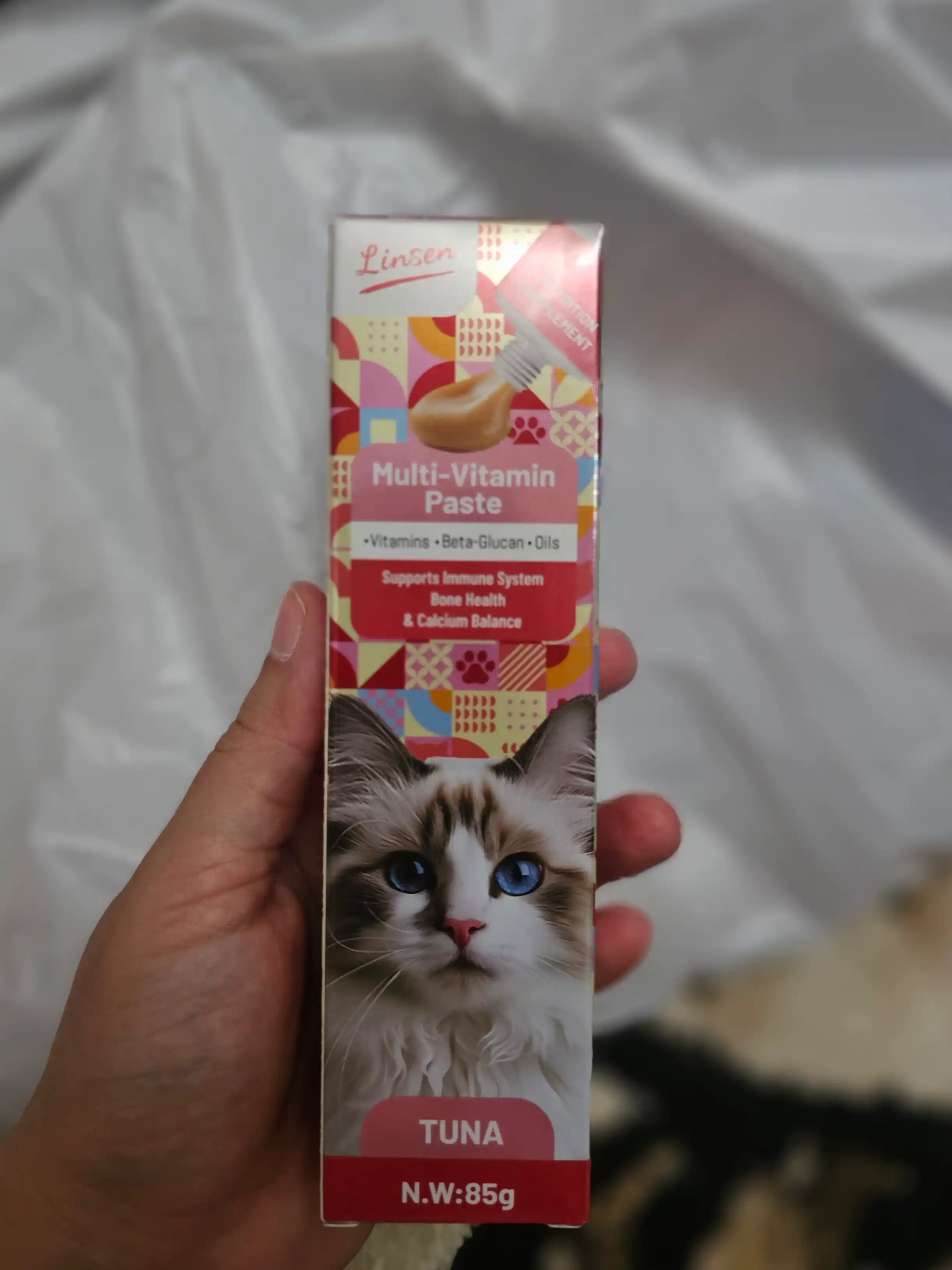 Mushuklar uchun vitamin-mineral kompleksi pastasi, 85 g