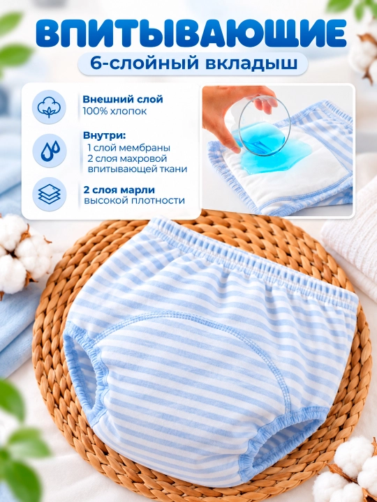 Многоразовые трусики, для приучения к горшку - 