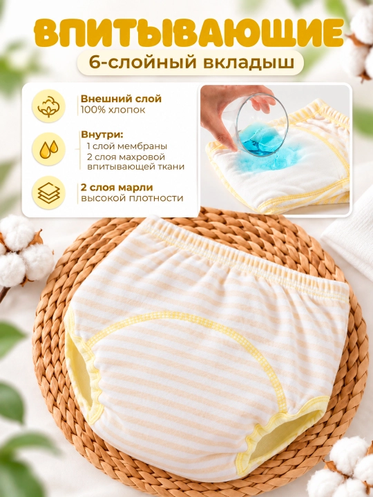 Многоразовые трусики, для приучения к горшку - 