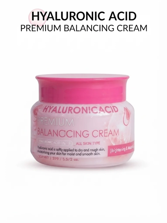 Hyaluronic Acid yuz kremi Premium Balancing, chuqur namlantiruvchi, 100g - 