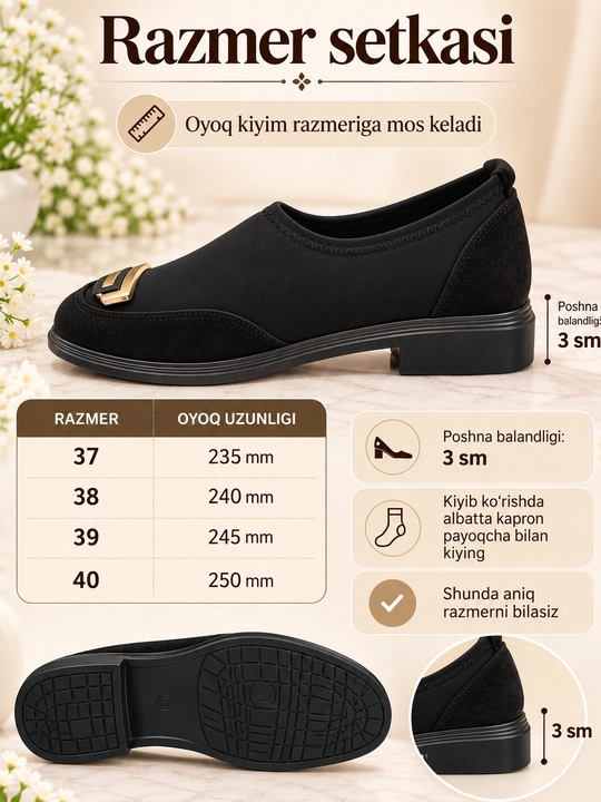 Ayollar uchun mokosinalar, qulay kundalik poyabzal, ayollar loferlari, kuzgi poyabzal, 37-40
