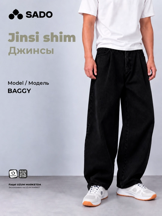 Erkaklar uchun Baggy jinsi shim SADO - 