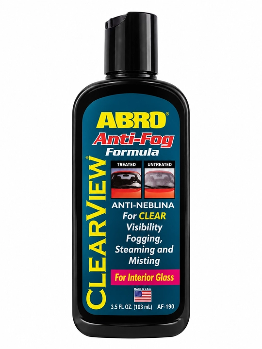 ABRO Anti-Fog AF-190 — Avtomobil oynasi bug‘lanishiga qarshi, 103 ml