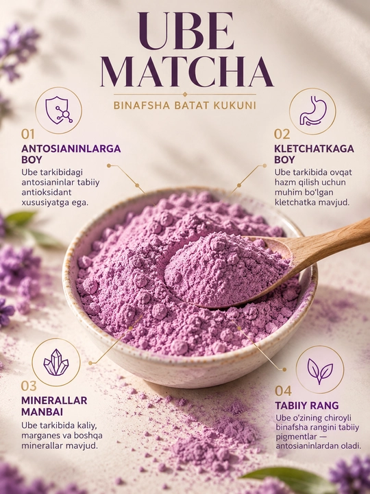 Чай Матча Убе, 50 - 100г