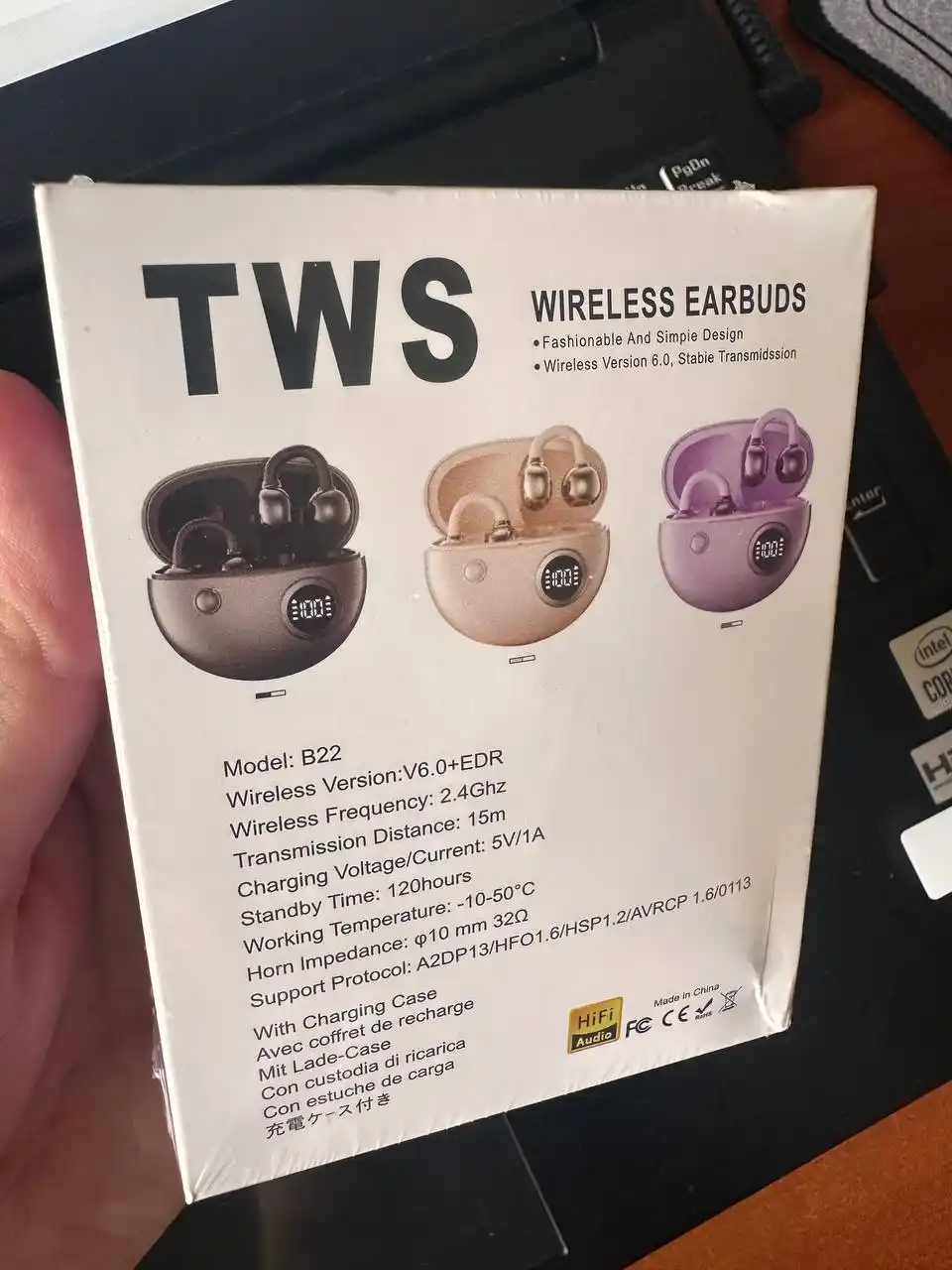 TWS Clip-210 simsiz quloqchinlari, ochiq turdagi, Bluetooth 5.4, sport quloqchinlari