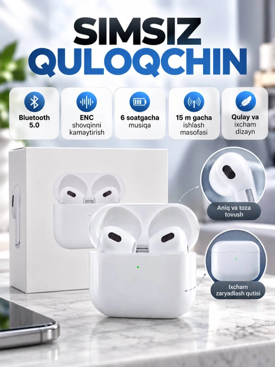 Беспроводные наушники bluetooth AirPods Pro 2 AirPods Pro 3 Pro 4 телефон музыка микрофон - 