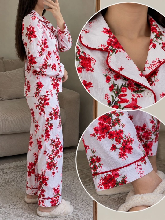 Ayollar pijamasi 1xl-48, 2xl-50, 3xl-52, tungi kiyim, uy kiyimi, katta razmer ayollar libosi
