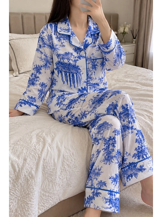 Ayollar pijamasi 1xl-48, 2xl-50, 3xl-52, tungi kiyim, uy kiyimi, katta razmer ayollar libosi