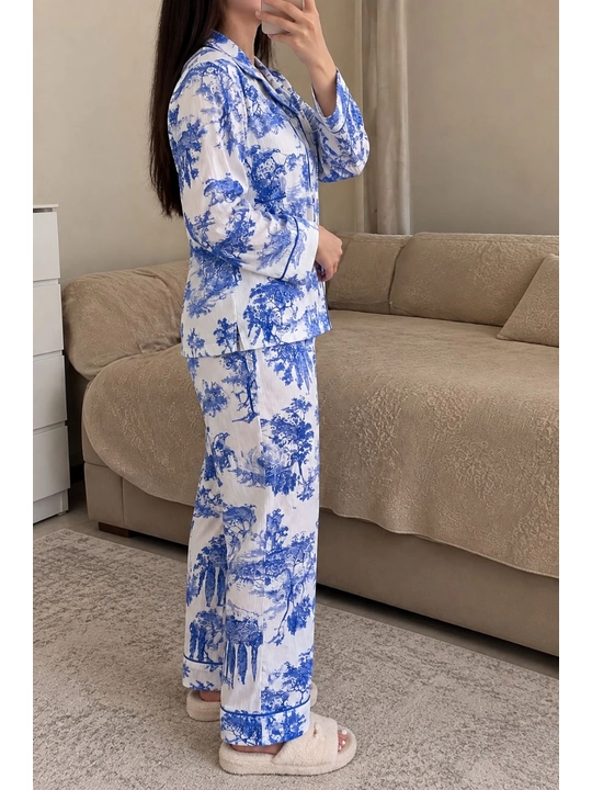 Ayollar pijamasi 1xl-48, 2xl-50, 3xl-52, tungi kiyim, uy kiyimi, katta razmer ayollar libosi