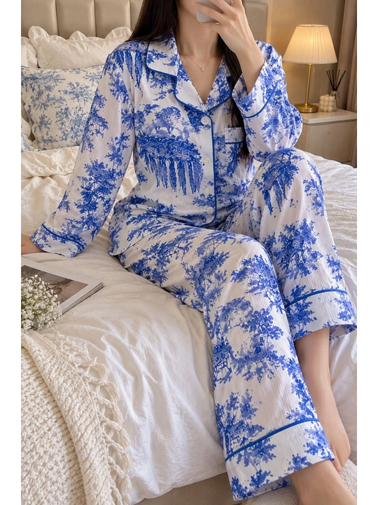 Ayollar pijamasi 1xl-48, 2xl-50, 3xl-52, tungi kiyim, uy kiyimi, katta razmer ayollar libosi