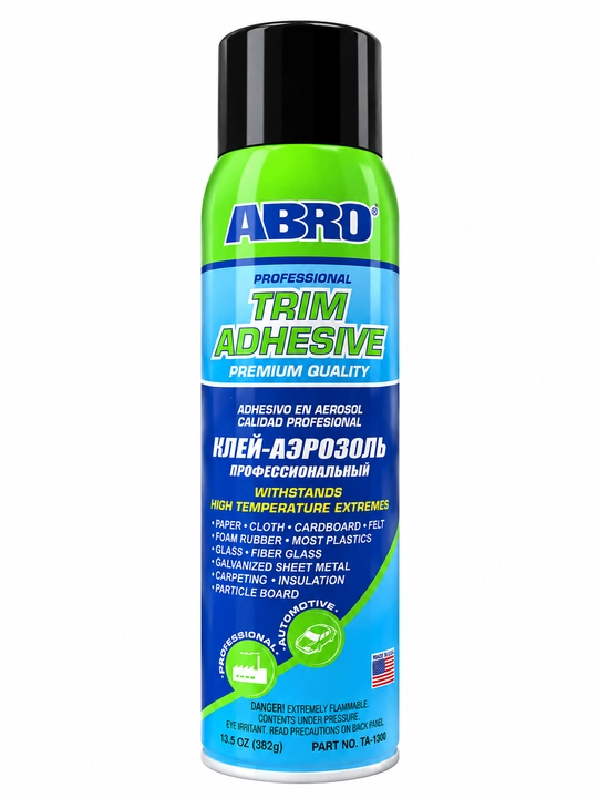 ABRO Trim Adhesive TA-1300 — аэрозольный клей для авто, 382 г