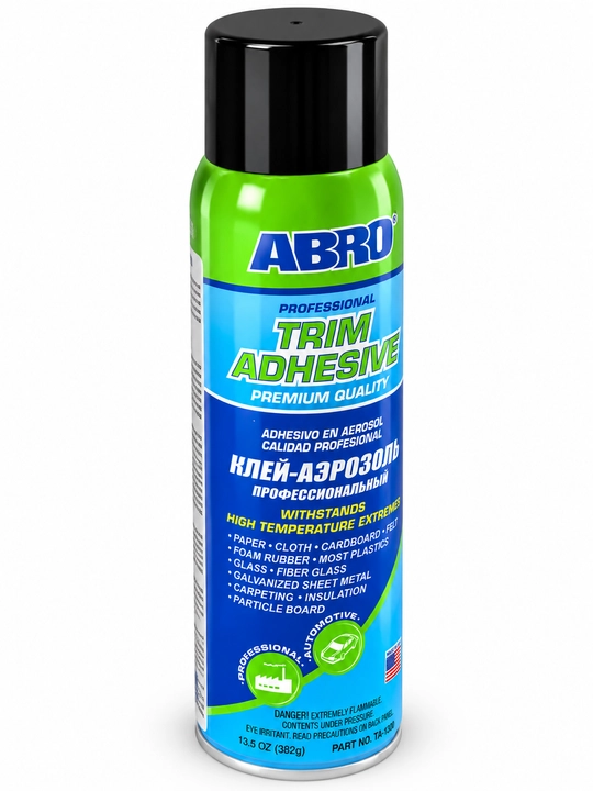 ABRO Trim Adhesive TA-1300 — аэрозольный клей для авто, 382 г