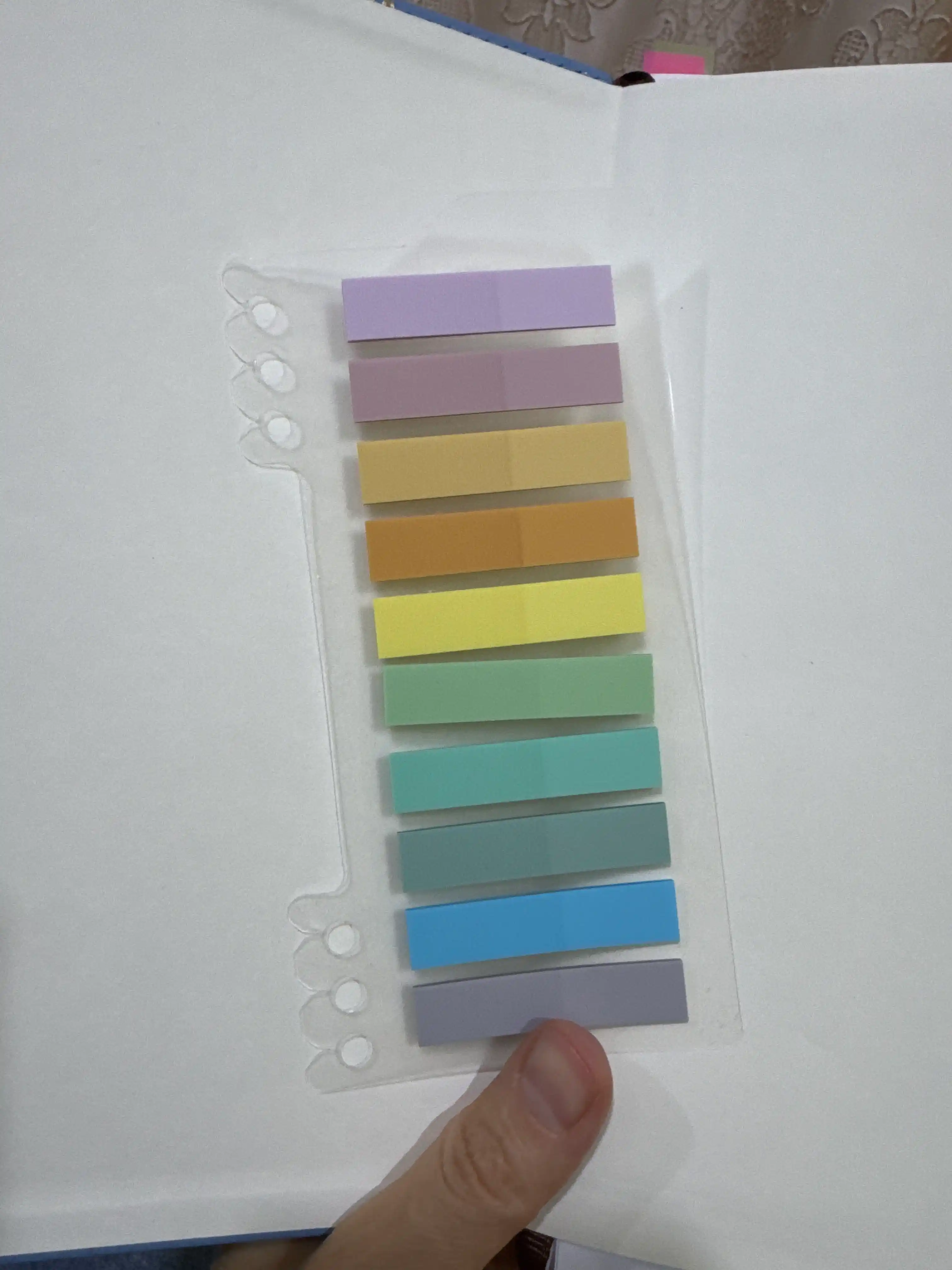 BRAUBERG PASTEL yopishqoq zakladkalar 45×10 mm 10 rang × 20 varaqlik 115579