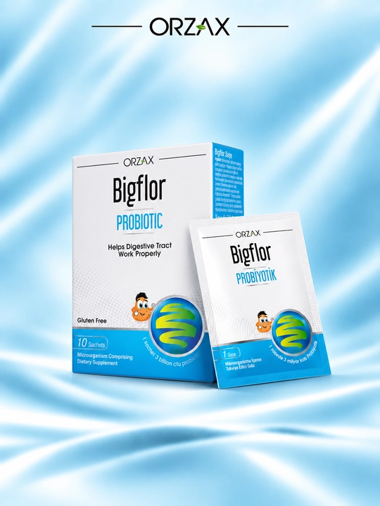 Probiotik OCEAN Bigflor — 2 mlrd KOE, inulin va FOS, ovqat hazm qilish uchun, №10S, Halol