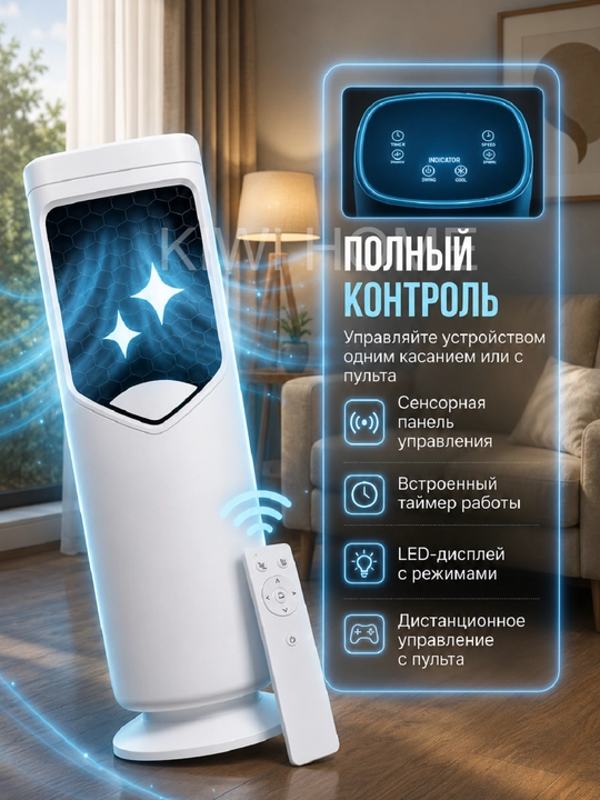Напольный обогреватель 3 в 1: обогреватель, увлажнитель, вентилятор