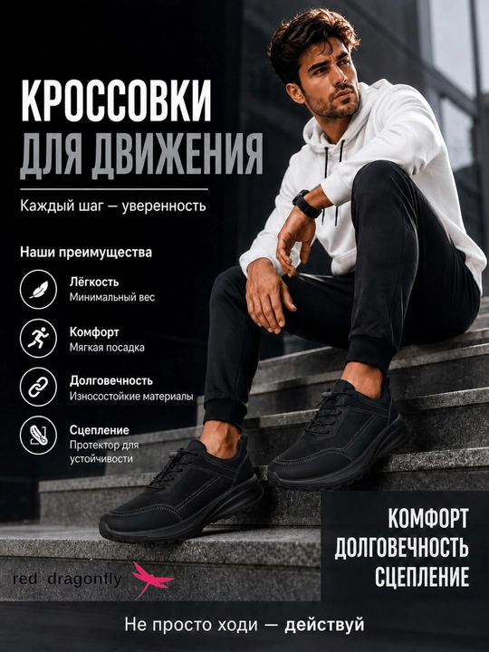 Erkaklar krossovkasi, Red Dragonfly, erkaklar oyoq kiyimlari, erkaklar poyabzali, 40-45