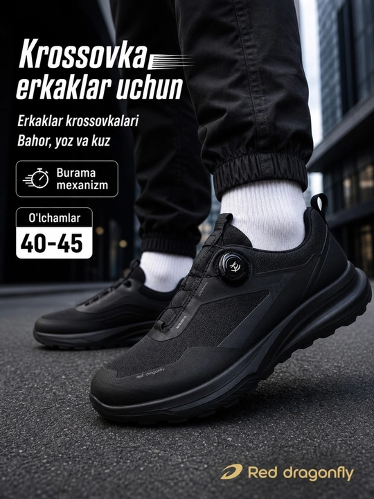 Erkaklar krossovkasi, Red Dragonfly, erkaklar oyoq kiyimlari, erkaklar poyabzali, 40-45