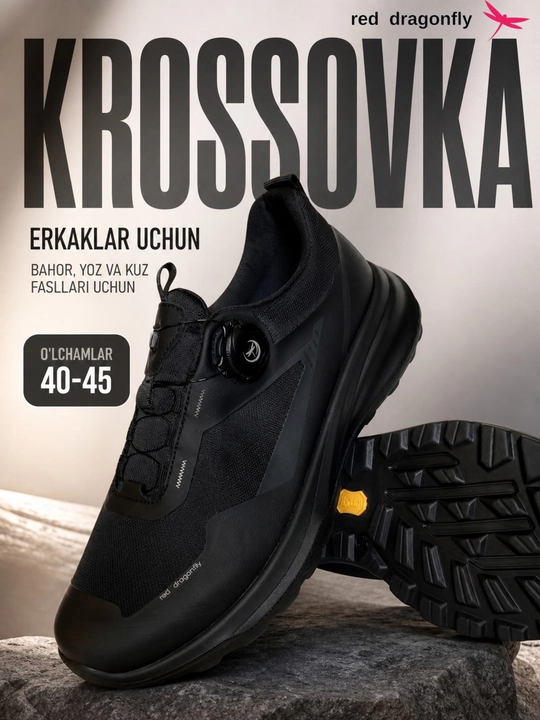 Erkaklar krossovkasi, Red Dragonfly, erkaklar oyoq kiyimlari, erkaklar poyabzali, 40-45