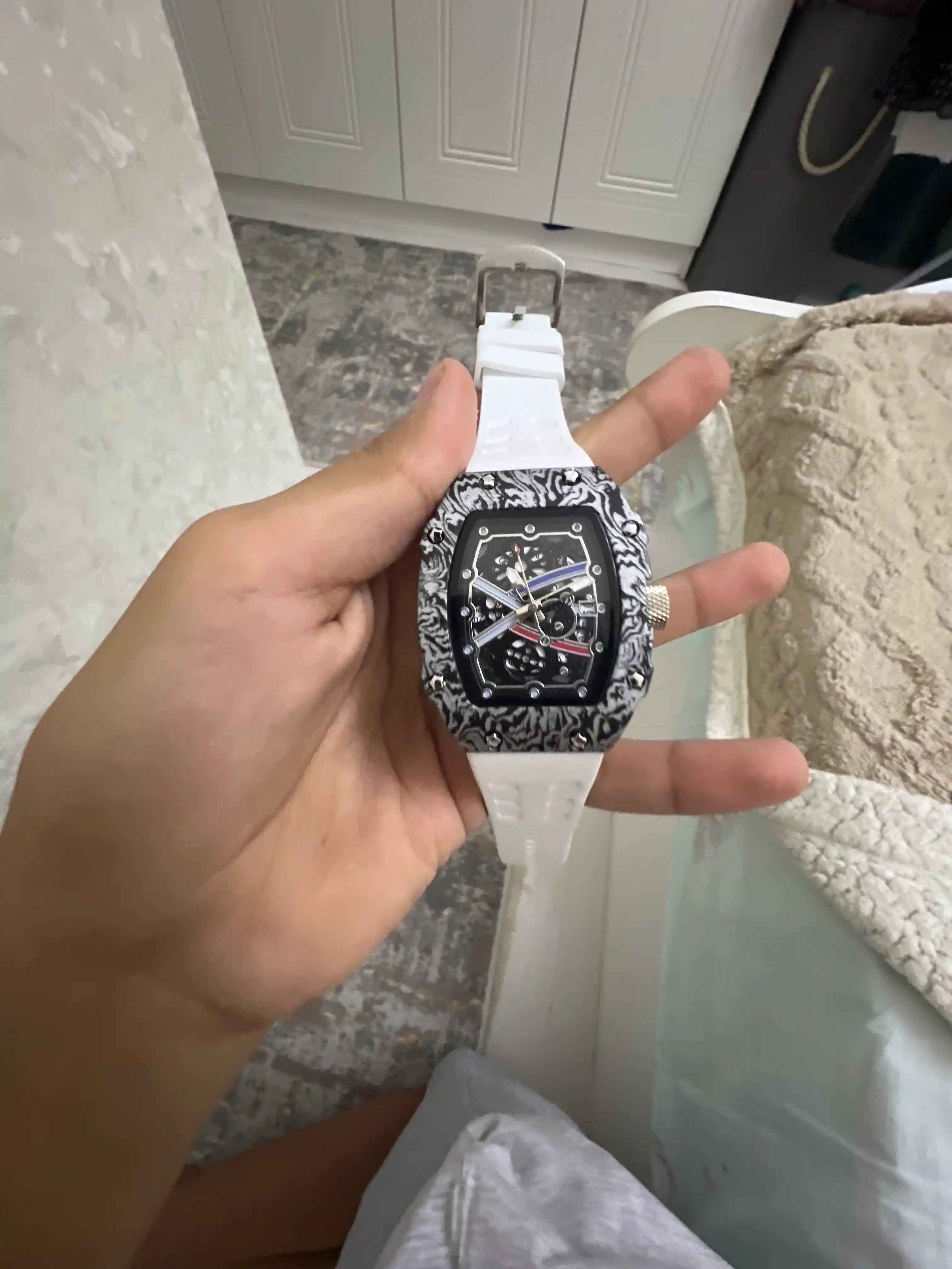 Мужские часы в стиле AULITER - Richard Mille, кварцевый механизм, в подарочной коробке