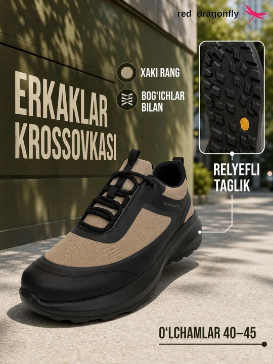 Erkaklar krossovkasi, Red Dragonfly, erkaklar oyoq kiyimlari, erkaklar poyabzali, 40-45