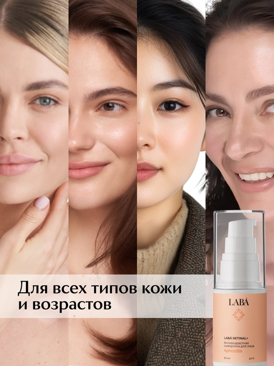 LABA RETINAL+ yoshartiruvchi yuz serumi retinol bilan, 30 ml
