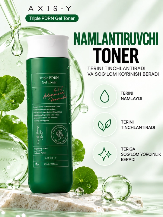 Gel teksturali PDRN toner Axis-Y Triple PDRN Gel Toner - 