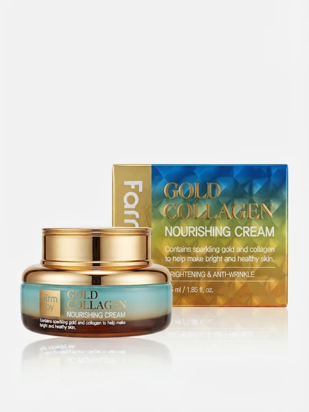 Oltin va kollagenli yuz kremi FarmStay Gold Collagen, 55ml