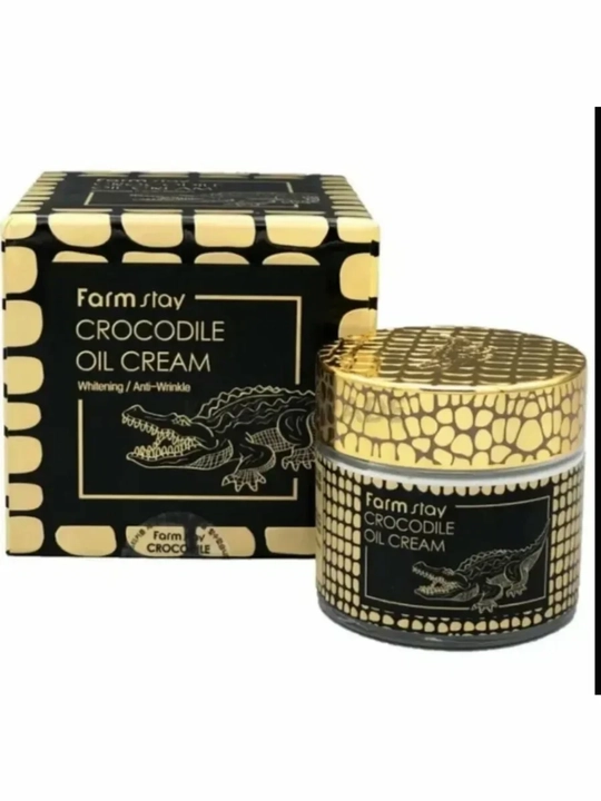 Yuz uchun "Farm Stay" timsoh moyi qo‘shilgan, oqartiruvchi, ajinlarga qarshi krem, 70 ml