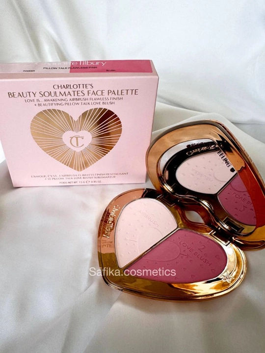 Набор косметики Charlotte Tilbury, подарочный сет, пудра, румяна, тональный крем, фиксатор