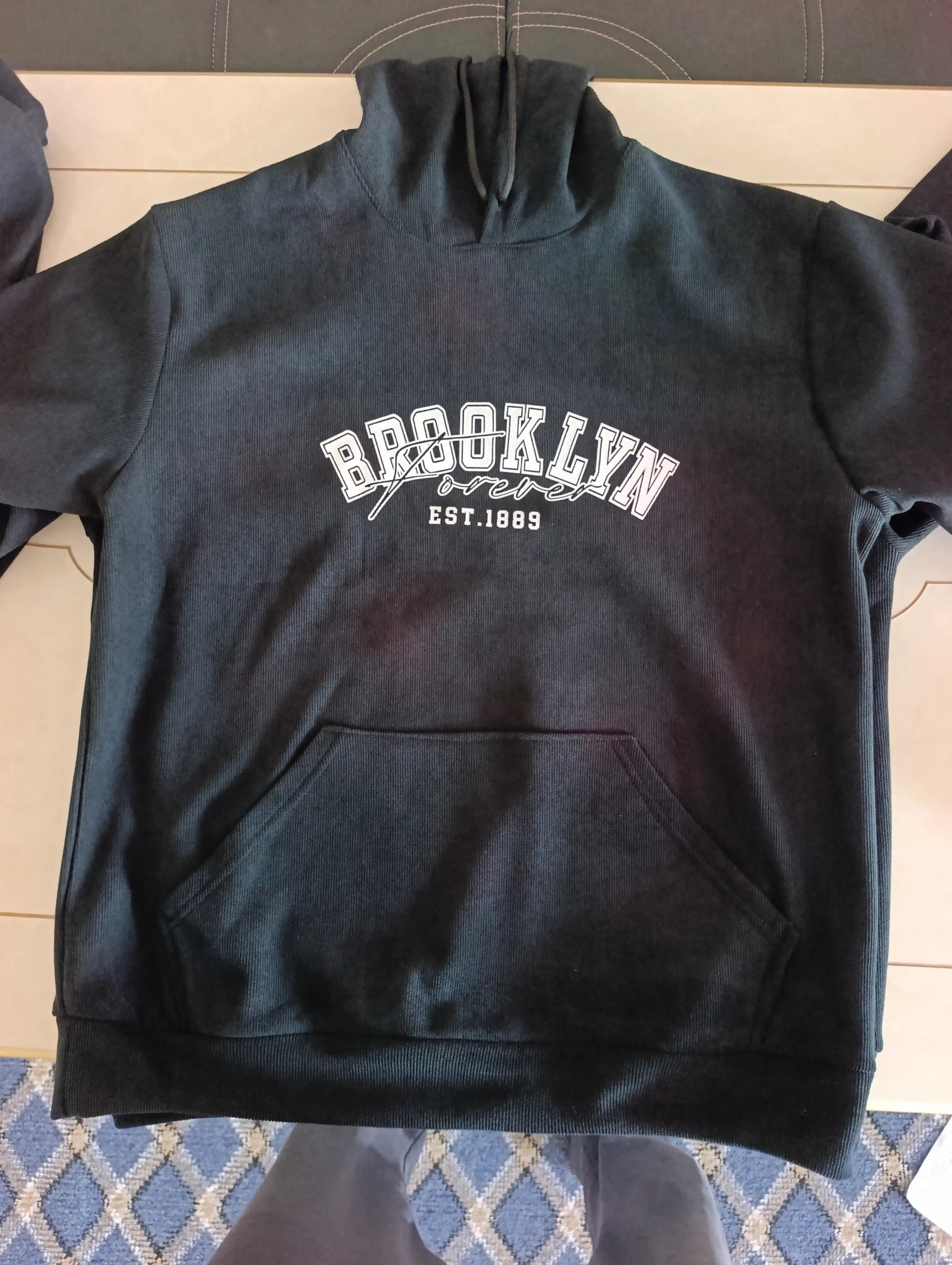 "Brooklyn EST. 1889", толстовка с капюшоном, оверсайз