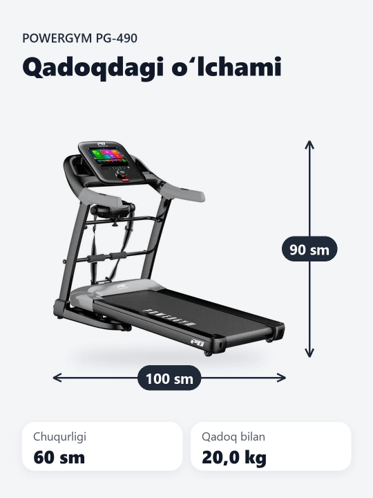 PowerGym PG-490 yugurish yo'lakchasi