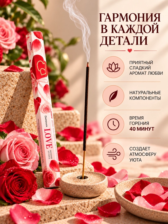 Ароматные палочки для дома, благовония в пачке 20 штук