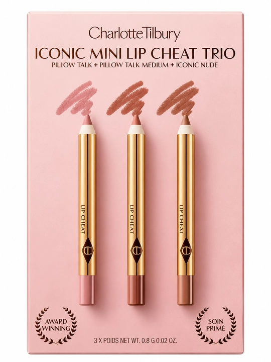 Набор карандашей Charlotte Tilbury Iconic Lip Cheat Lip Liner Trio