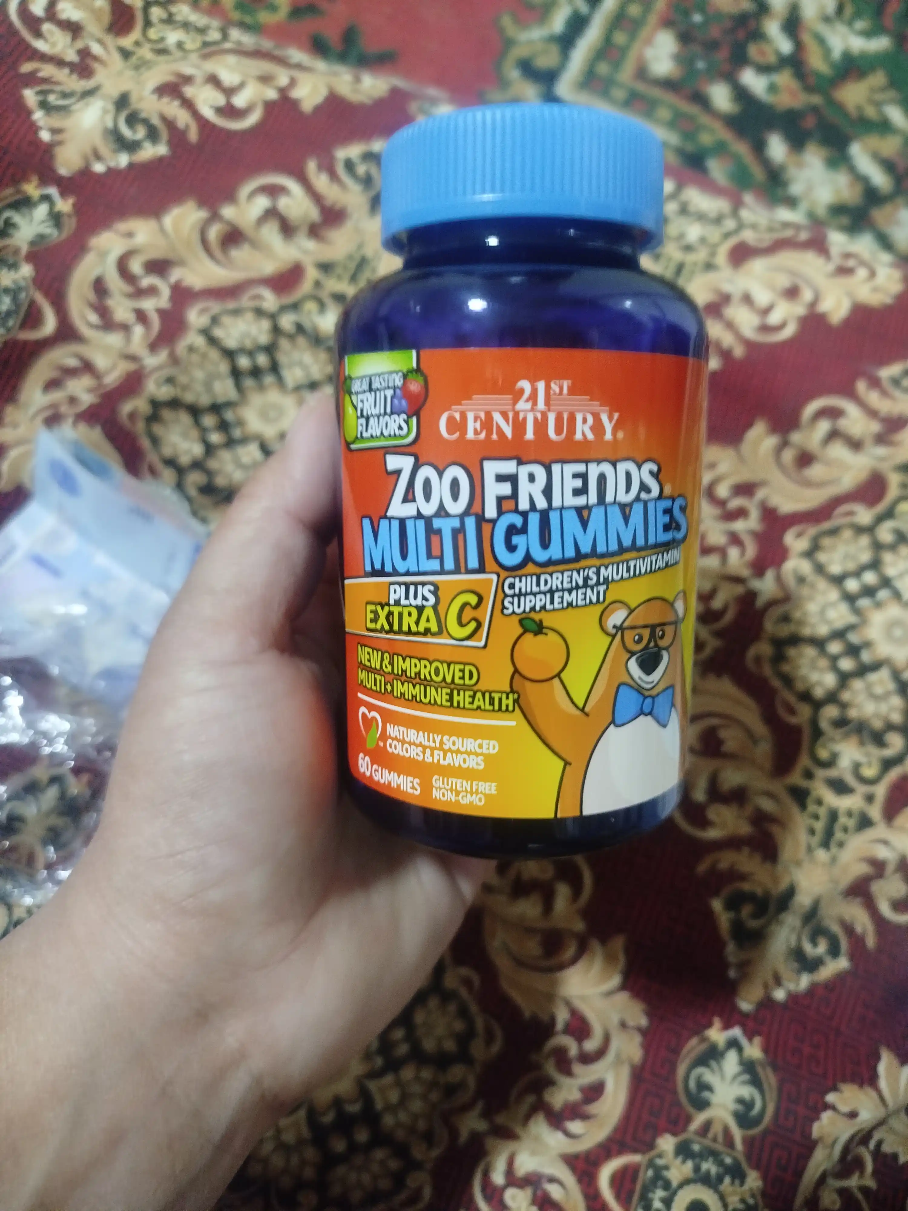21st Century Zoo Friends Мультивитаминные жевательные +с витамином C, 60 шт