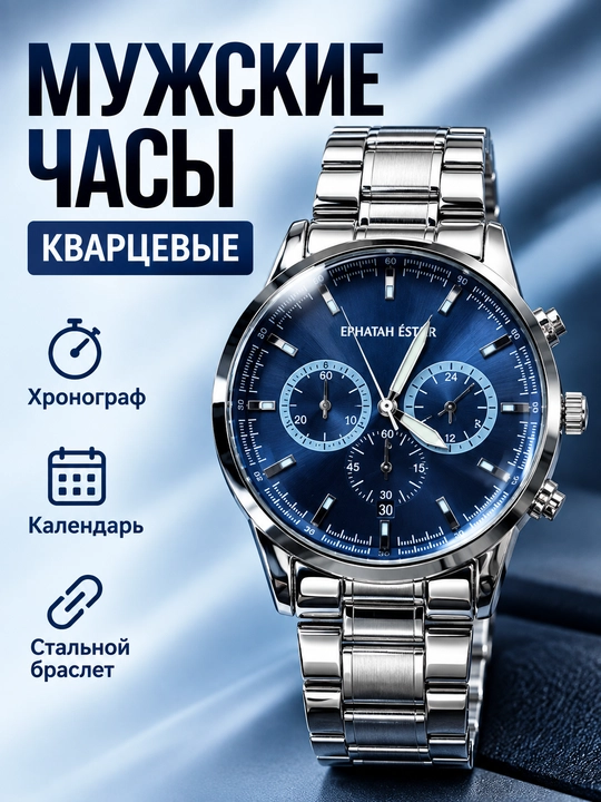 Классические мужские наручные часы - 