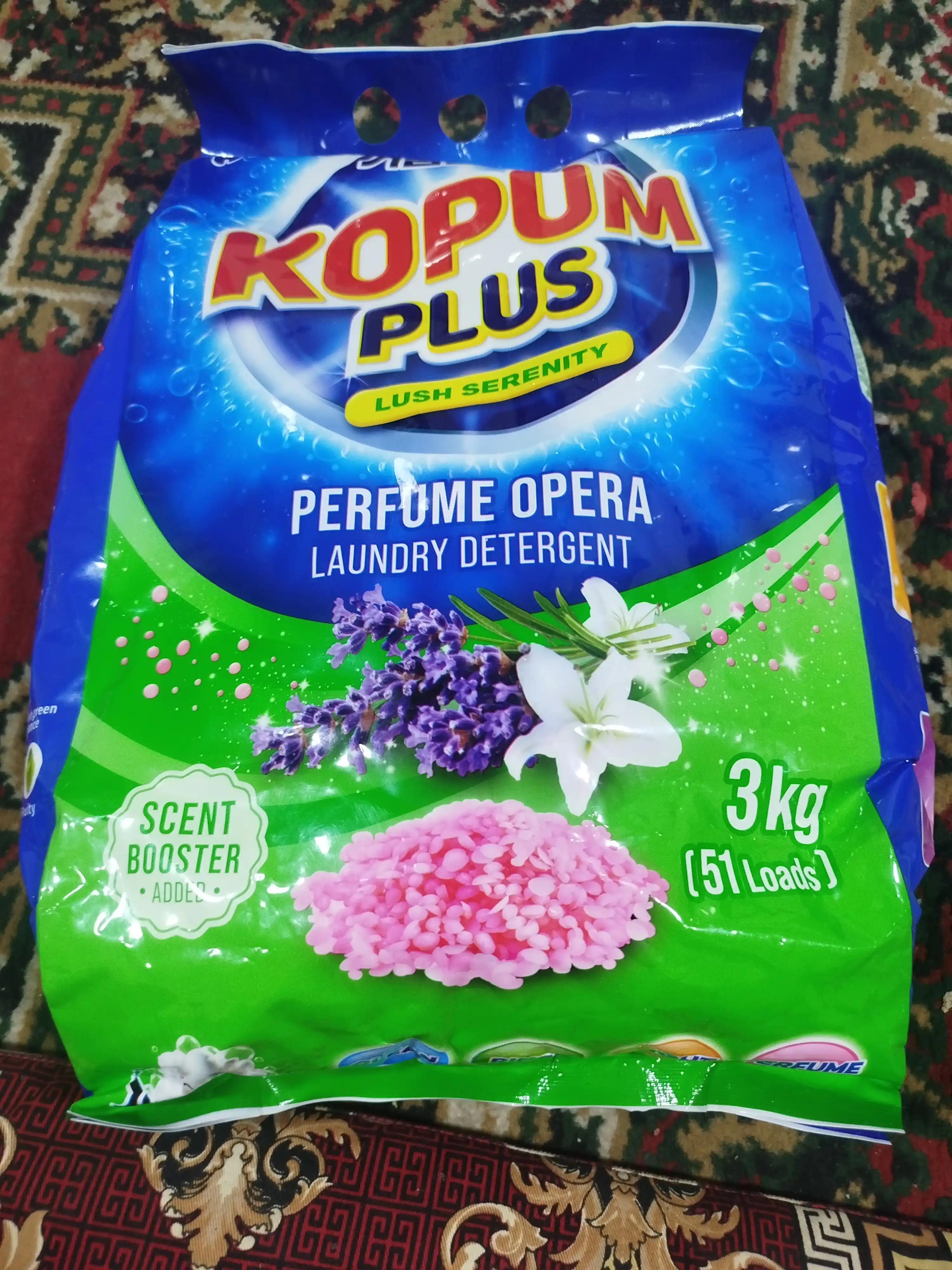 Kir yuvish kukuni Kopum Plus, avtomat, Koreyada ishlab chiqarilgan, rangli va oq kiyimlar