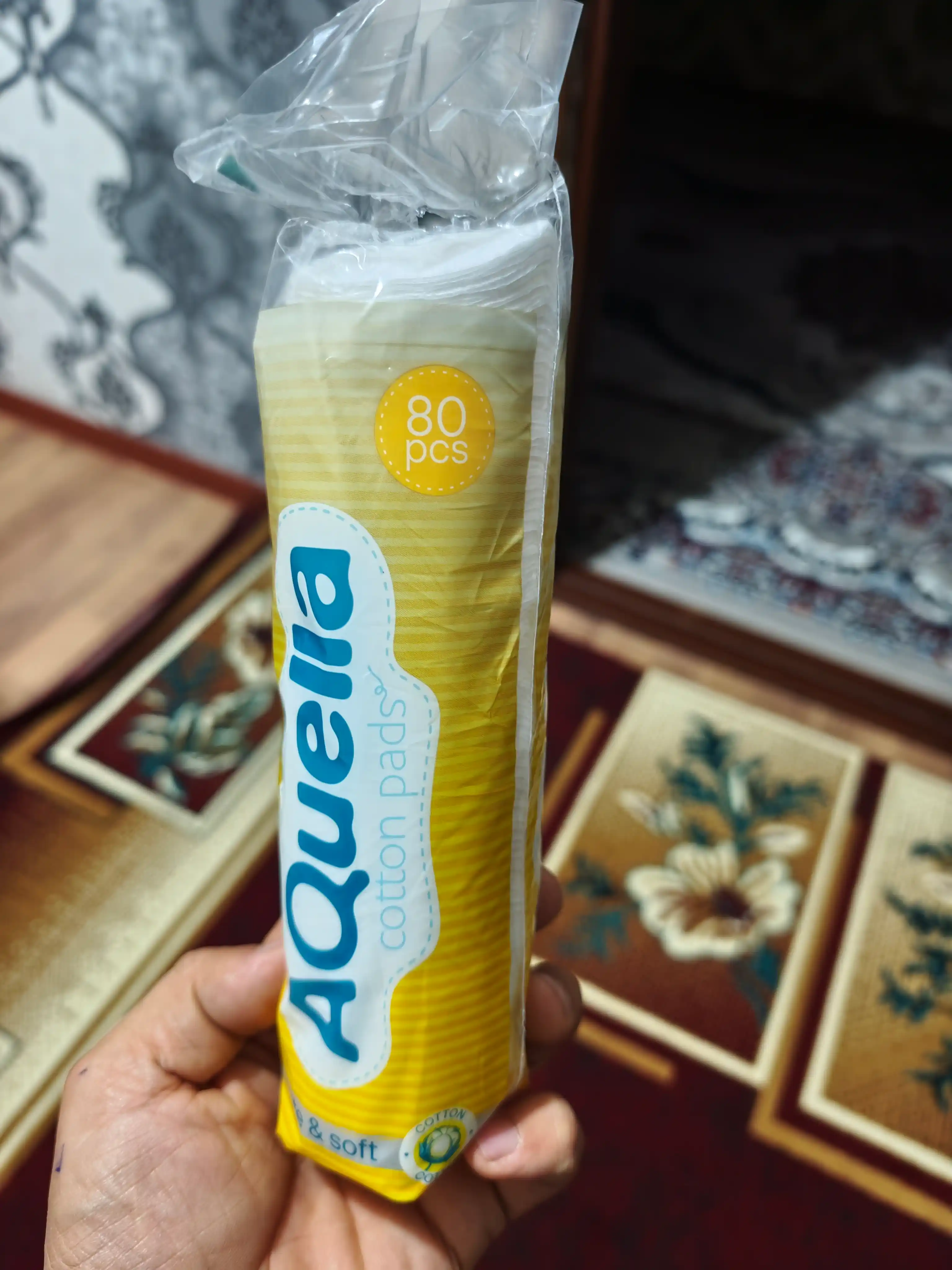 AQUELLA paxta disklari, p/e, 80 dona
