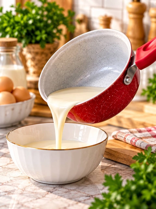 Кастрюля-ковш с антипригарным покрытием, длинной ручкой для кухни